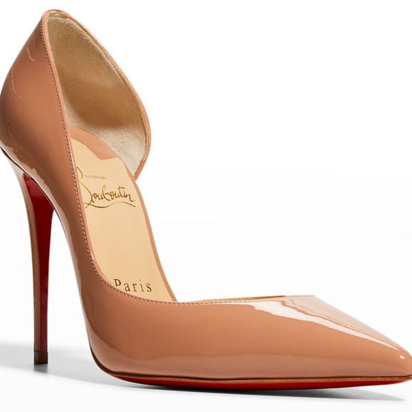 Christian Louboutin Iriza 100 Nude Patent 41 WORN TWICE! - Picture 8 of 8